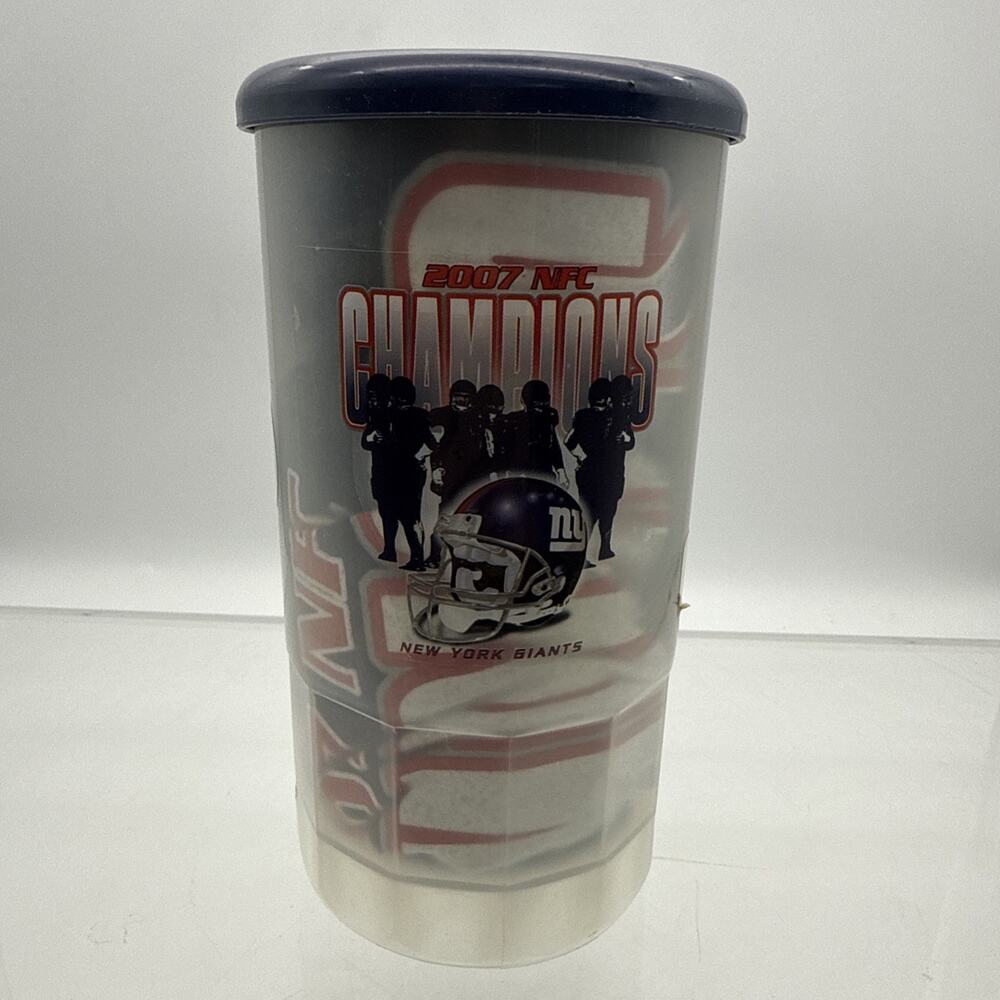 XL New York Giants Football Tshirt+ Travel Mug w/lid Set Licensed Product NFL